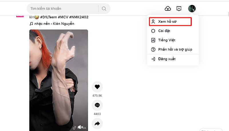 Cách lấy link tik tok