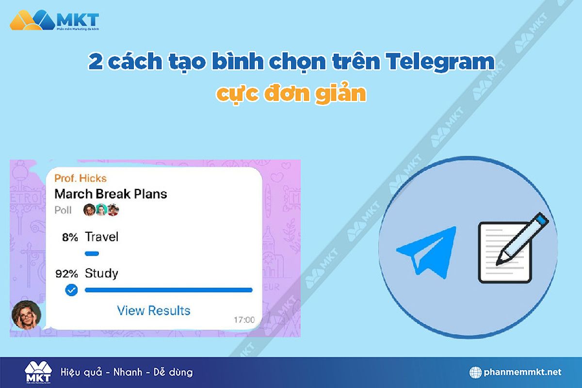 Cách tạo bình chọn trên Telegram