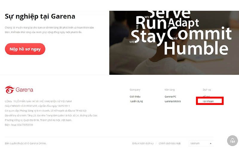 Đổi mật khẩu Garena khi số điện thoại bị mất, hư hỏng, không còn hoạt động