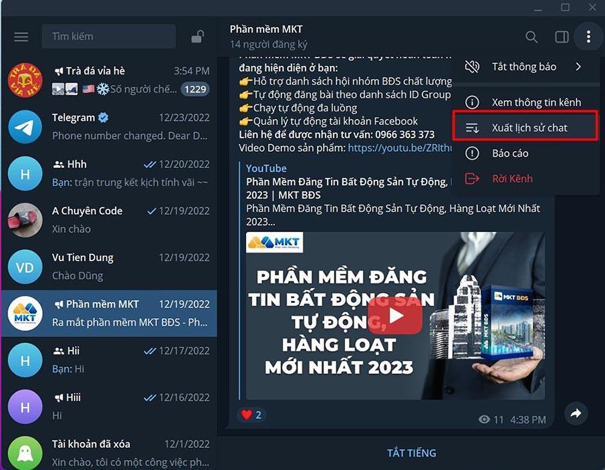 Nhấn vào biểu tượng 3 chấm