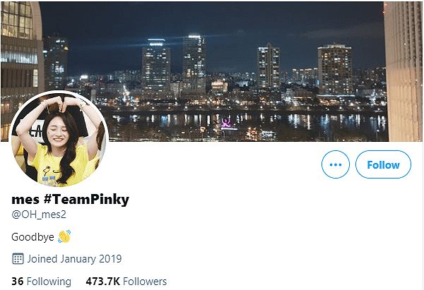 Tài khoản Twitter cá nhân của thành viên EXO